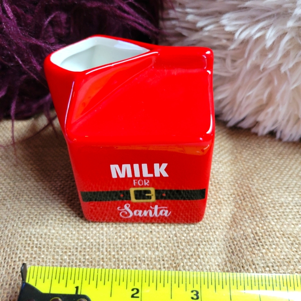 Ashland ceramic milk for Santa container
